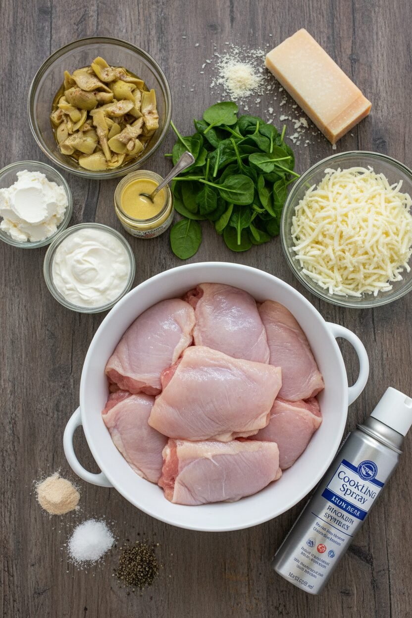 Creamy Artichoke Spinach Chicken