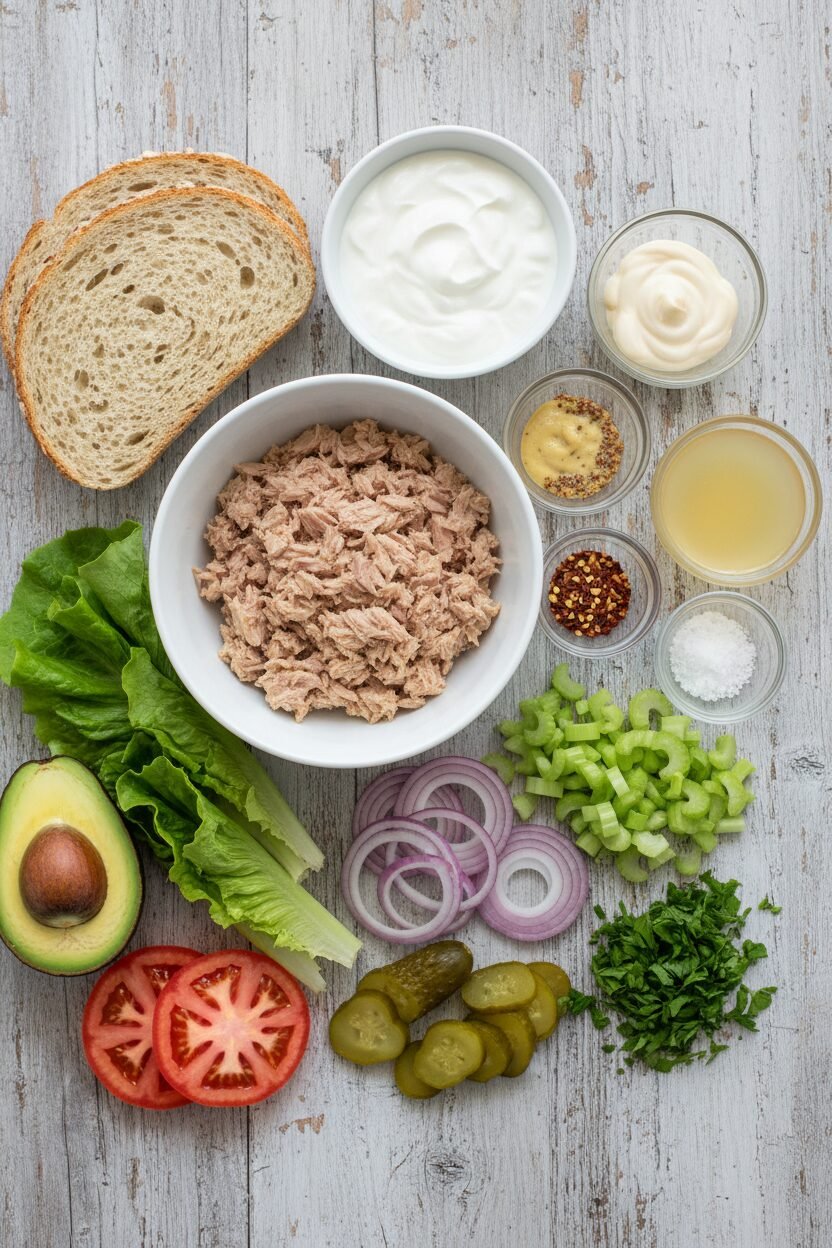 Creamy Avocado Tuna Protein Salad