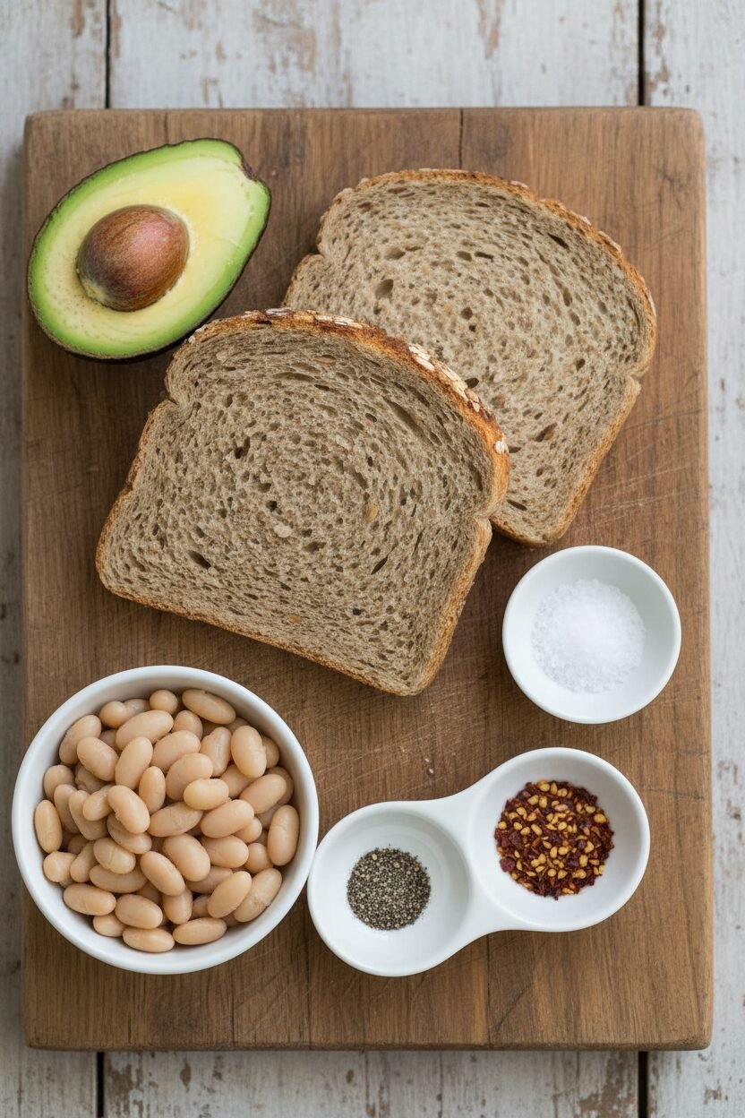 Creamy Avocado and White Bean Toast