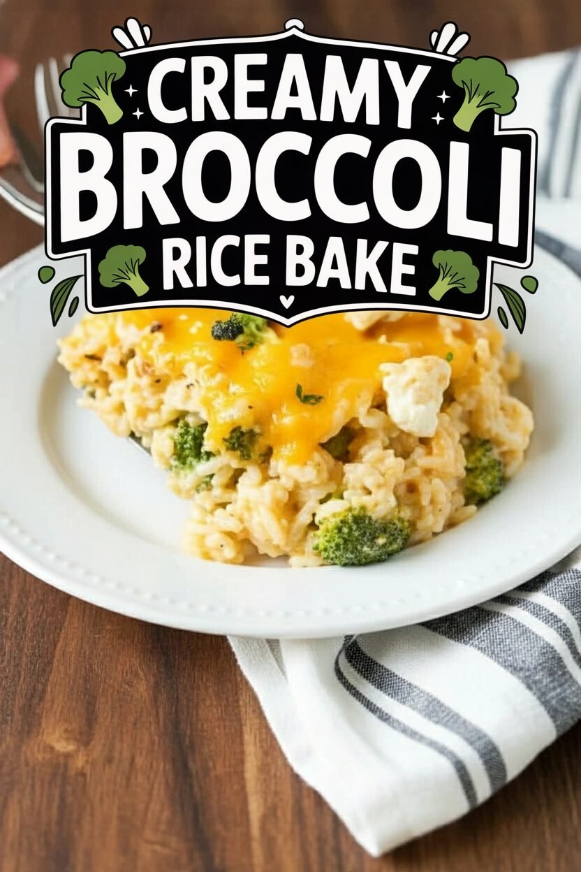 Creamy Broccoli Rice Bake