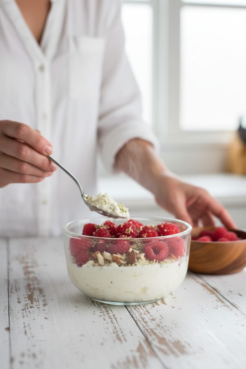 Creamy Cottage Cheese Berry Breakfast Bowl