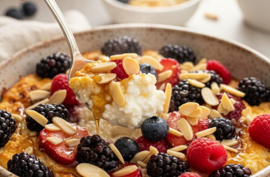 Healthy High-Protein Cottage Cheese Berry Bowl