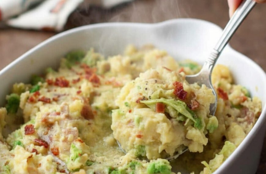 Creamy Mashed Potatoes with Savory Cabbage