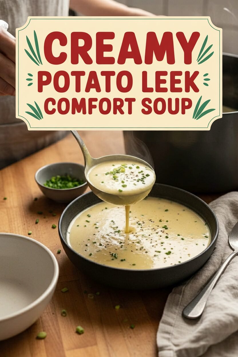 Creamy Potato Leek Comfort Soup