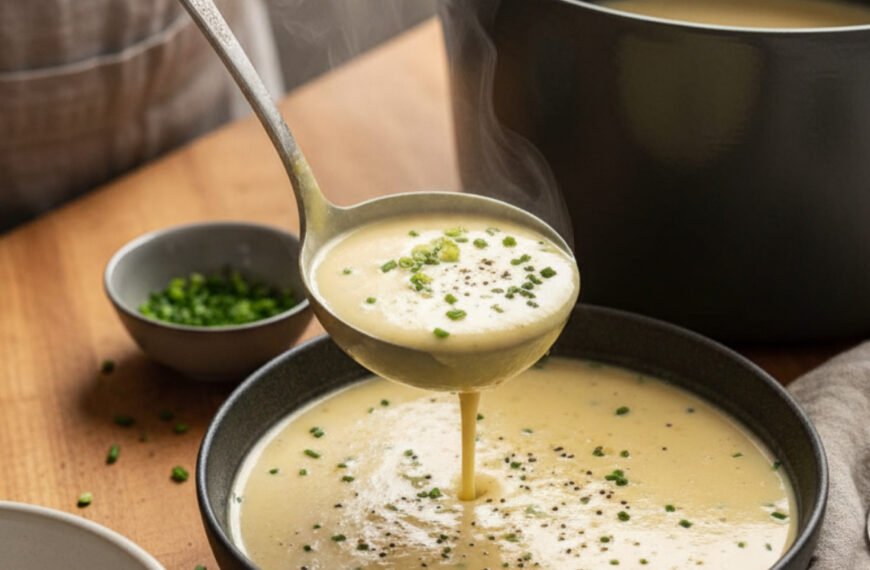 Creamy Potato Leek Comfort Soup