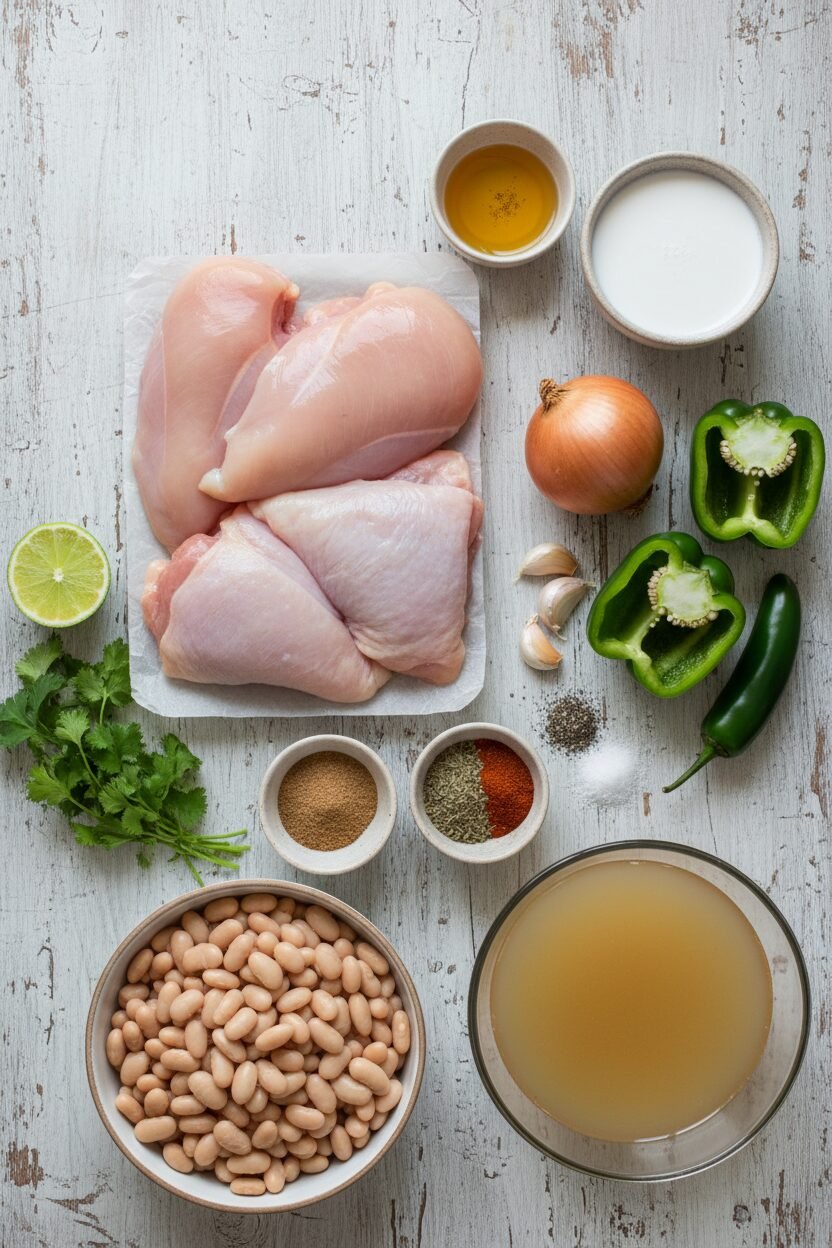 Creamy Slow Cooker White Chicken Chili