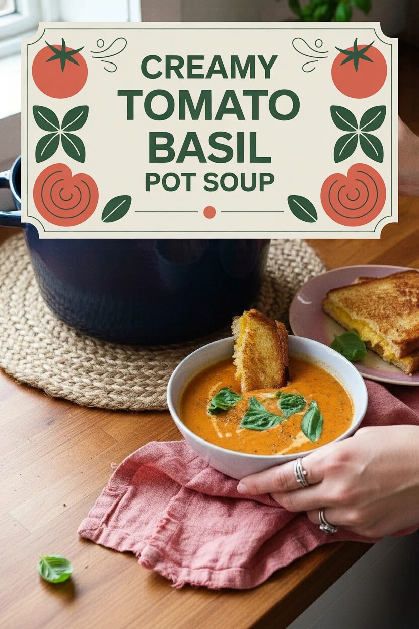 Creamy Tomato Basil Pot Soup