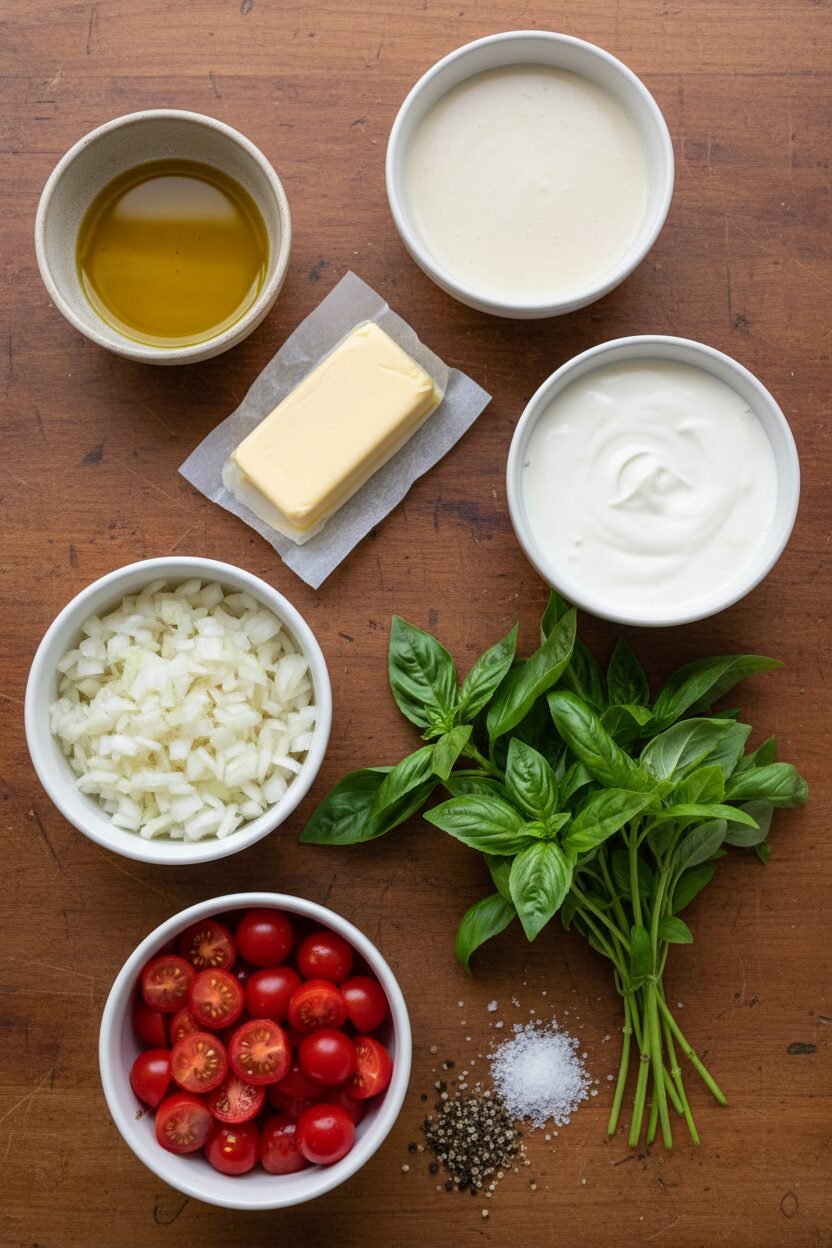 Creamy Tomato Basil Soup in One Pot