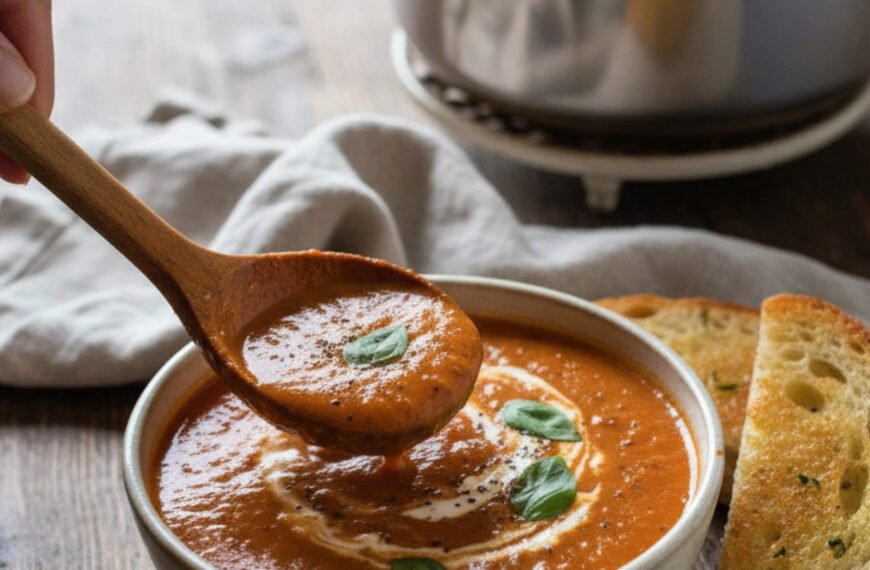 Creamy Tomato Basil Soup in One Pot