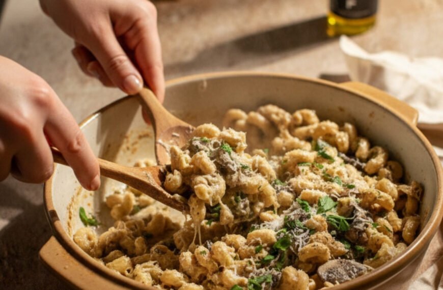 Creamy Truffle Mushroom Pasta in Twenty Minutes
