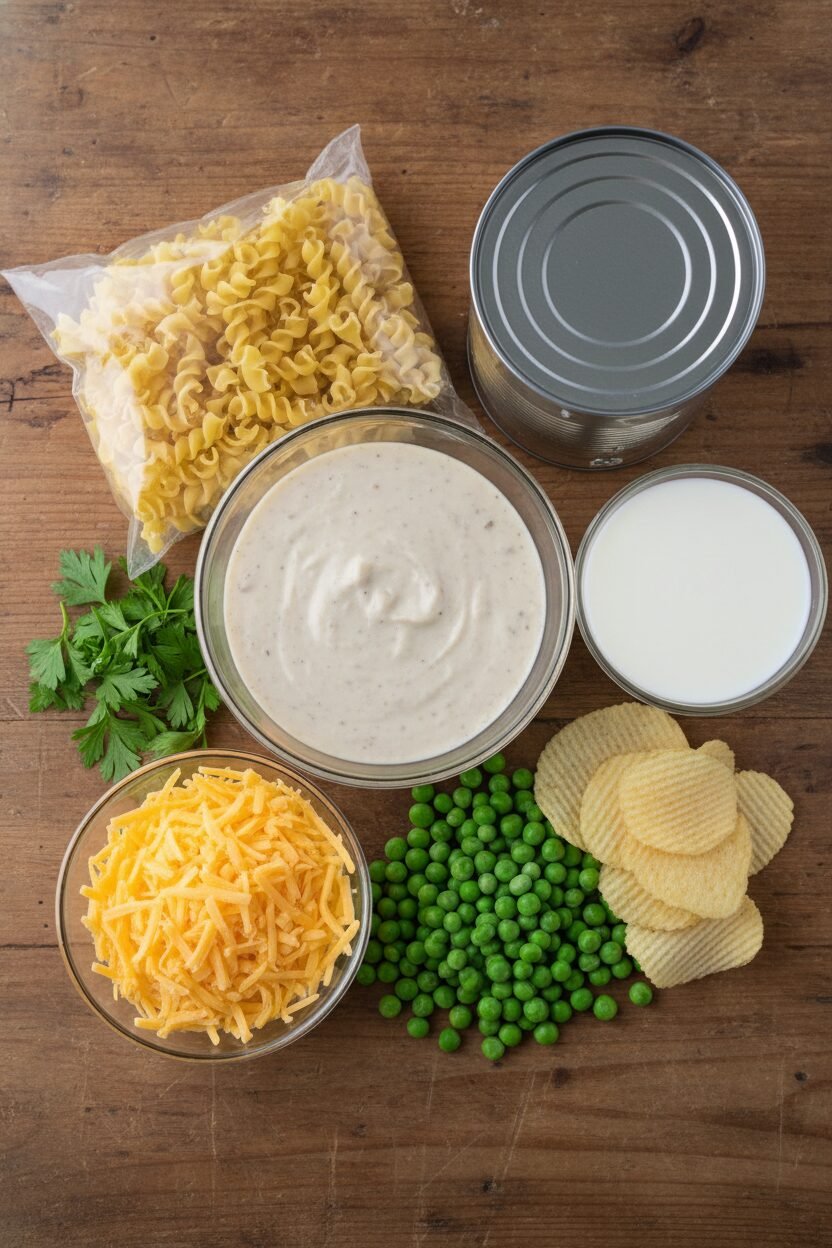 Creamy Tuna and Egg Noodle Bake