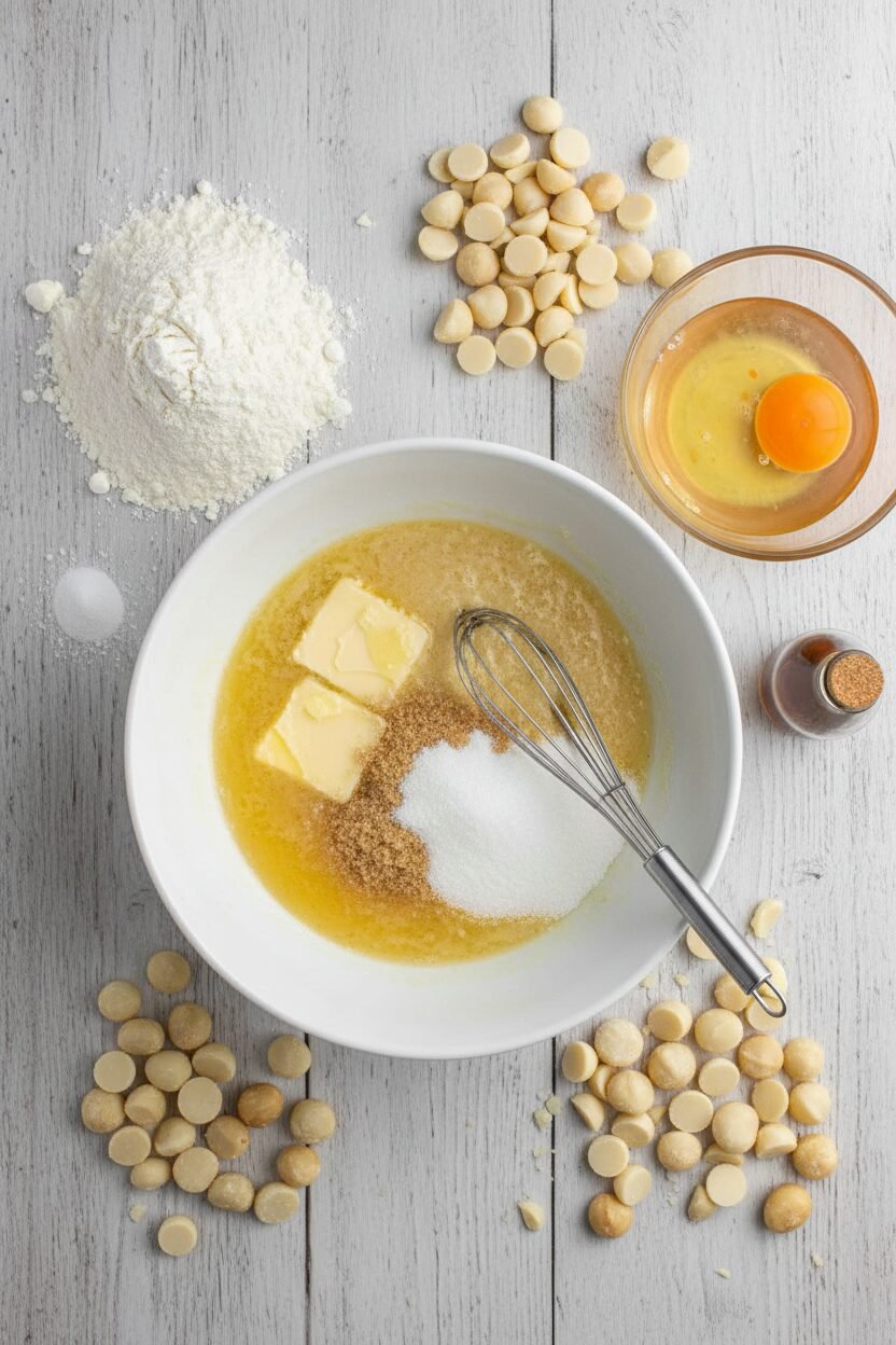 Creamy White Chocolate Macadamia Delights