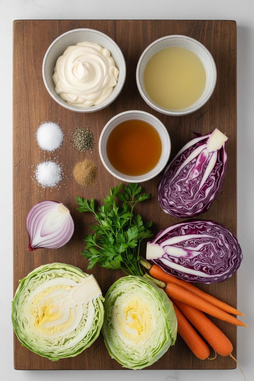 Crisp Sweet and Tangy Cabbage Slaw