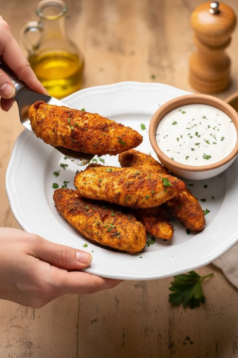 Crispy Air Fryer Chicken Strips