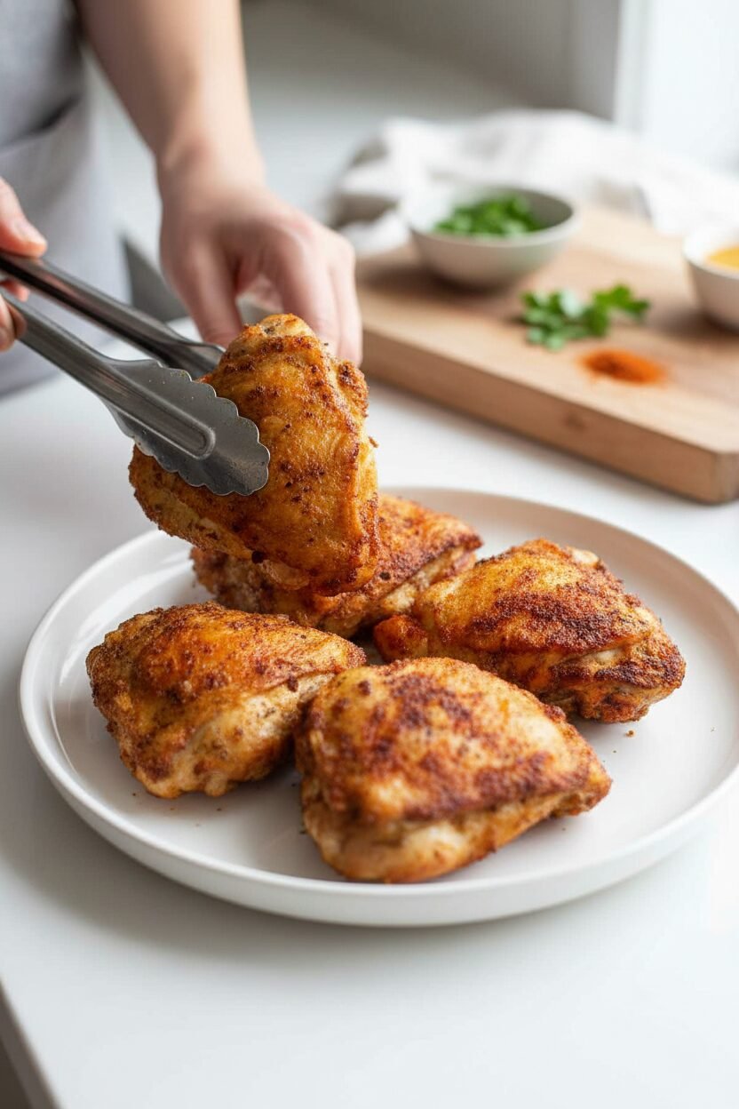 Crispy Air Fryer Chicken Thighs Recipe