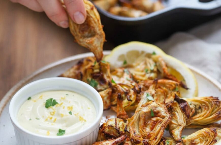 Crispy Artichoke Hearts with Lemon Aioli
