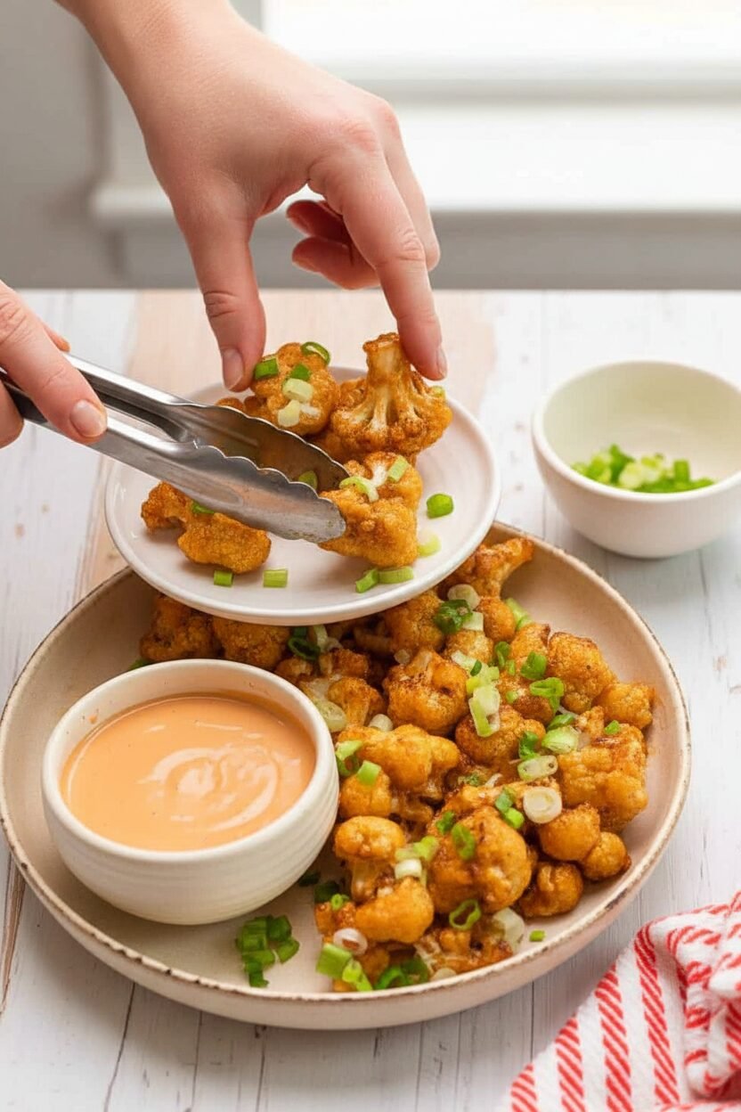 Crispy Bang Bang Cauliflower Bites