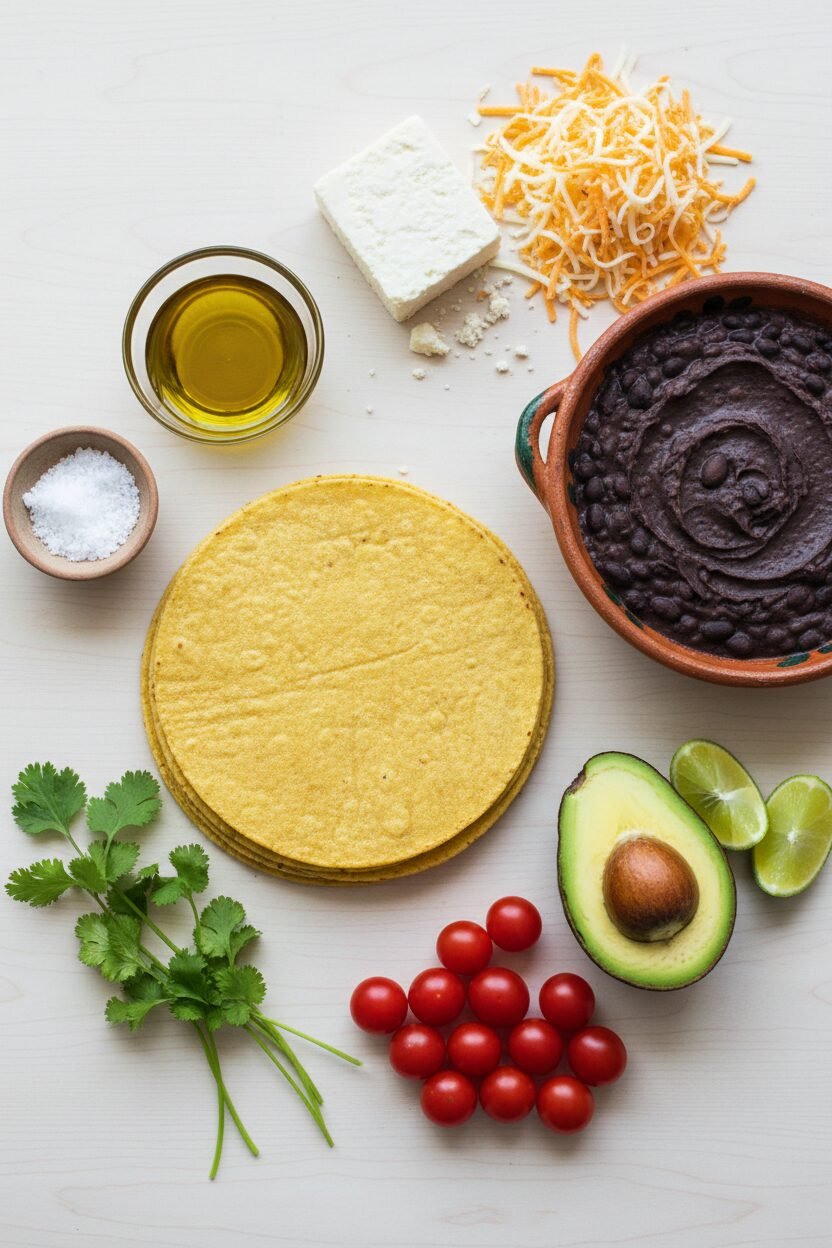 Crispy Black Bean and Corn Tostadas