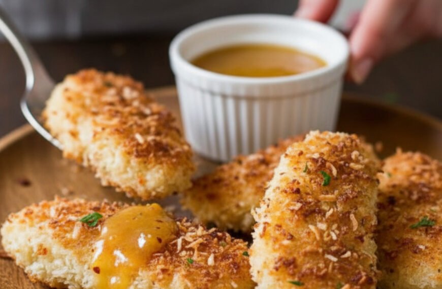 Crispy Coconut Chicken with Spicy Orange Sauce