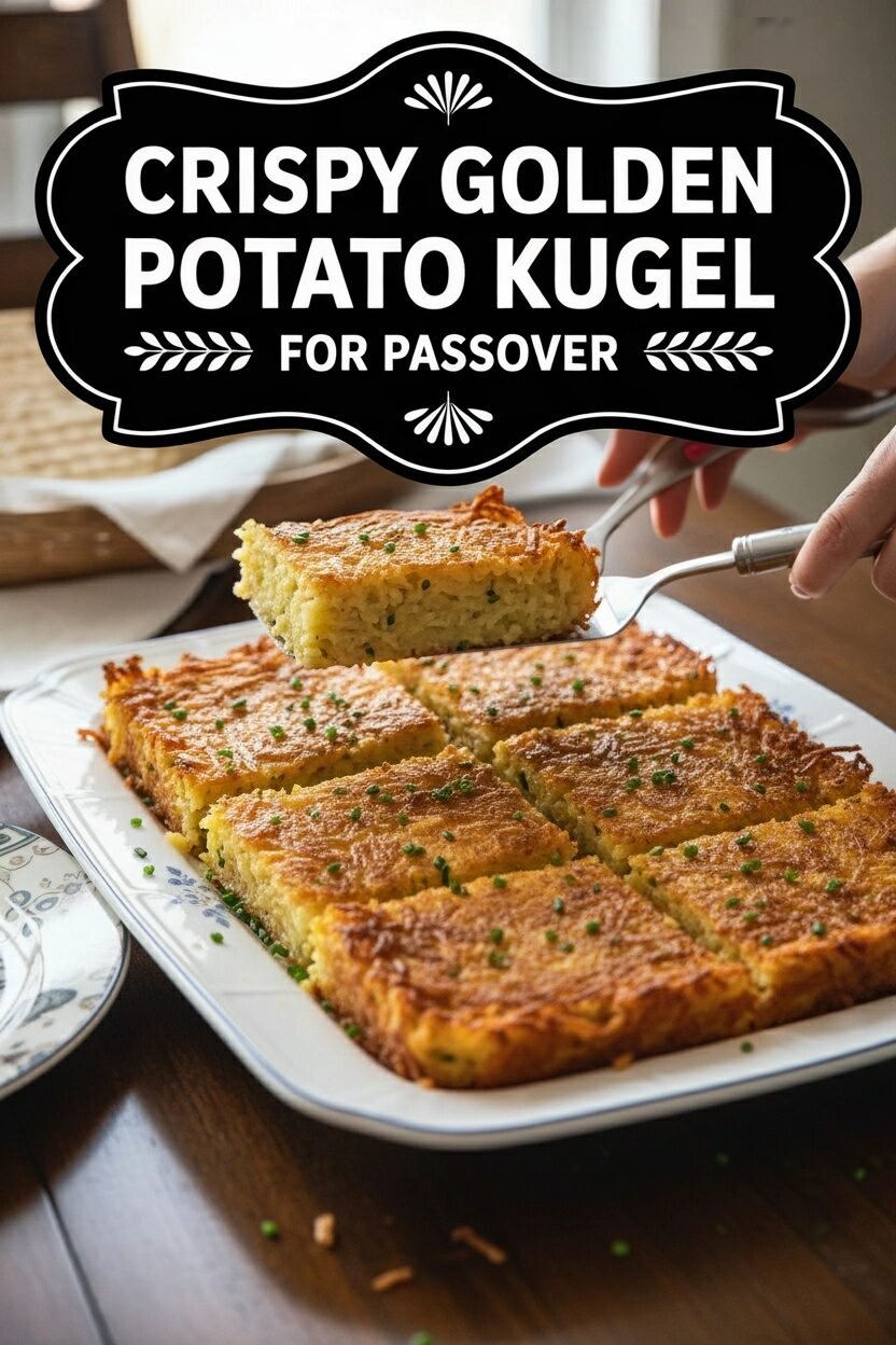 Crispy Golden Potato Kugel for Passover