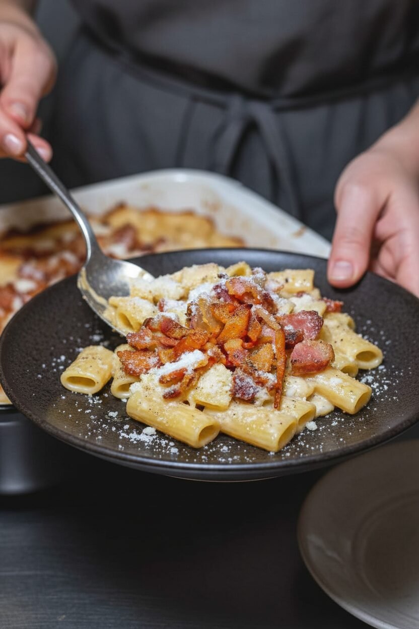 Crispy Guanciale Creamy Pasta Gricia