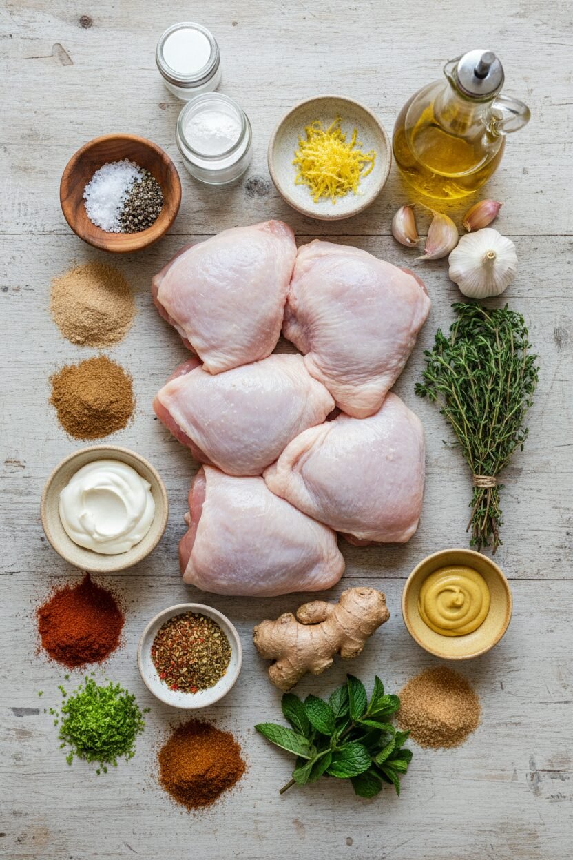 Crispy Juicy Air Fryer Chicken Thighs