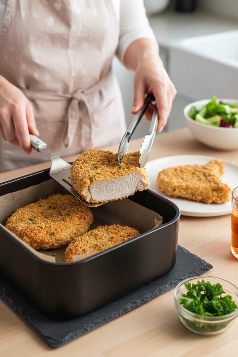Crispy Juicy Air Fryer Pork Chops