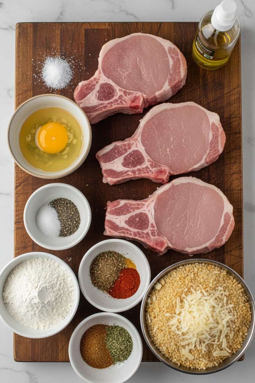 Crispy Juicy Air Fryer Pork Chops