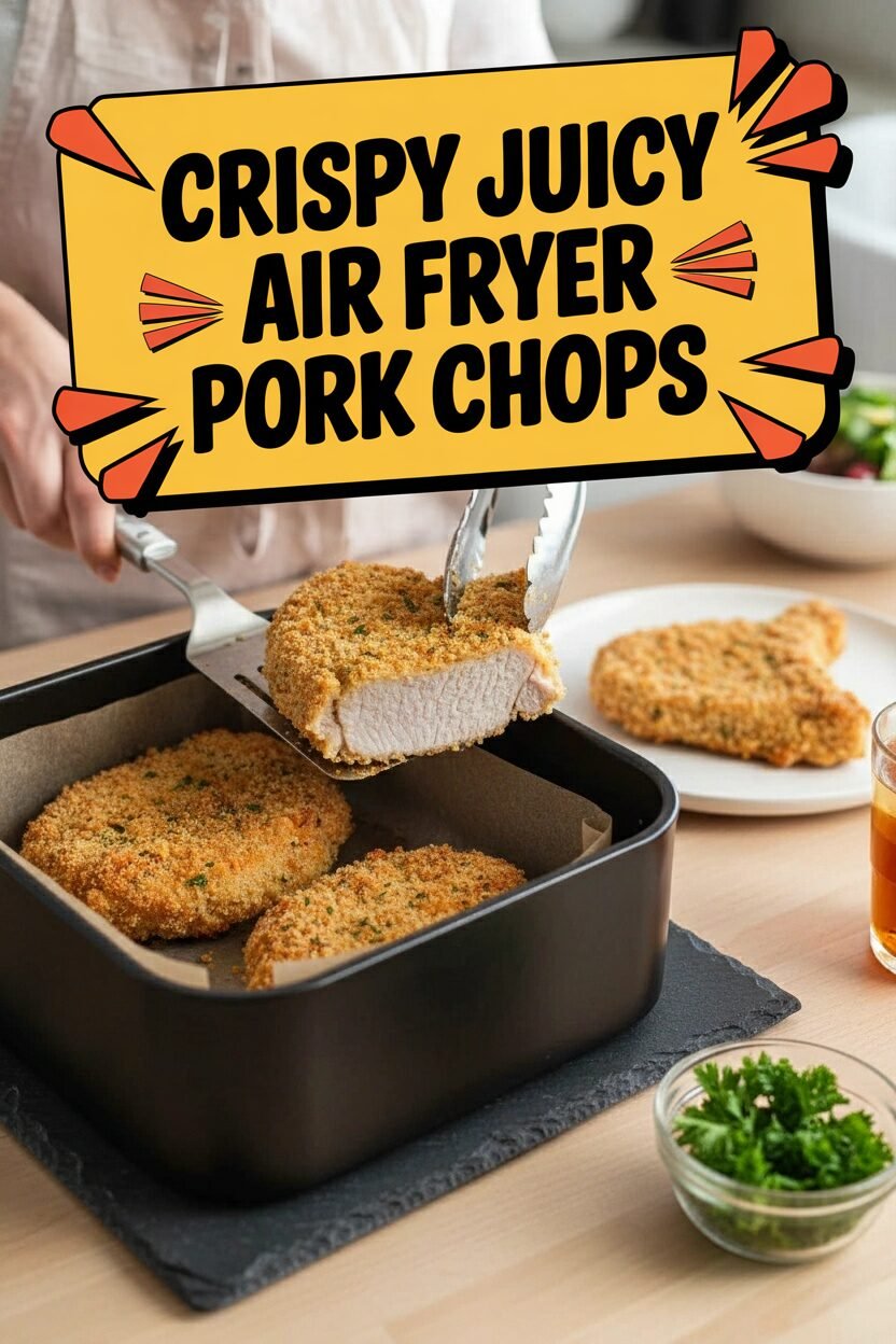 Crispy Juicy Air Fryer Pork Chops