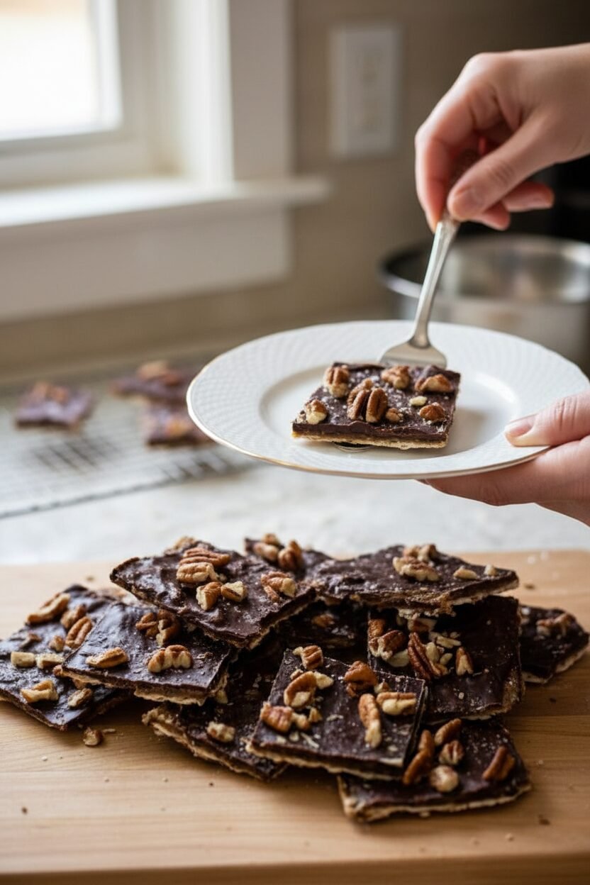 Crispy Matzo Toffee Candy