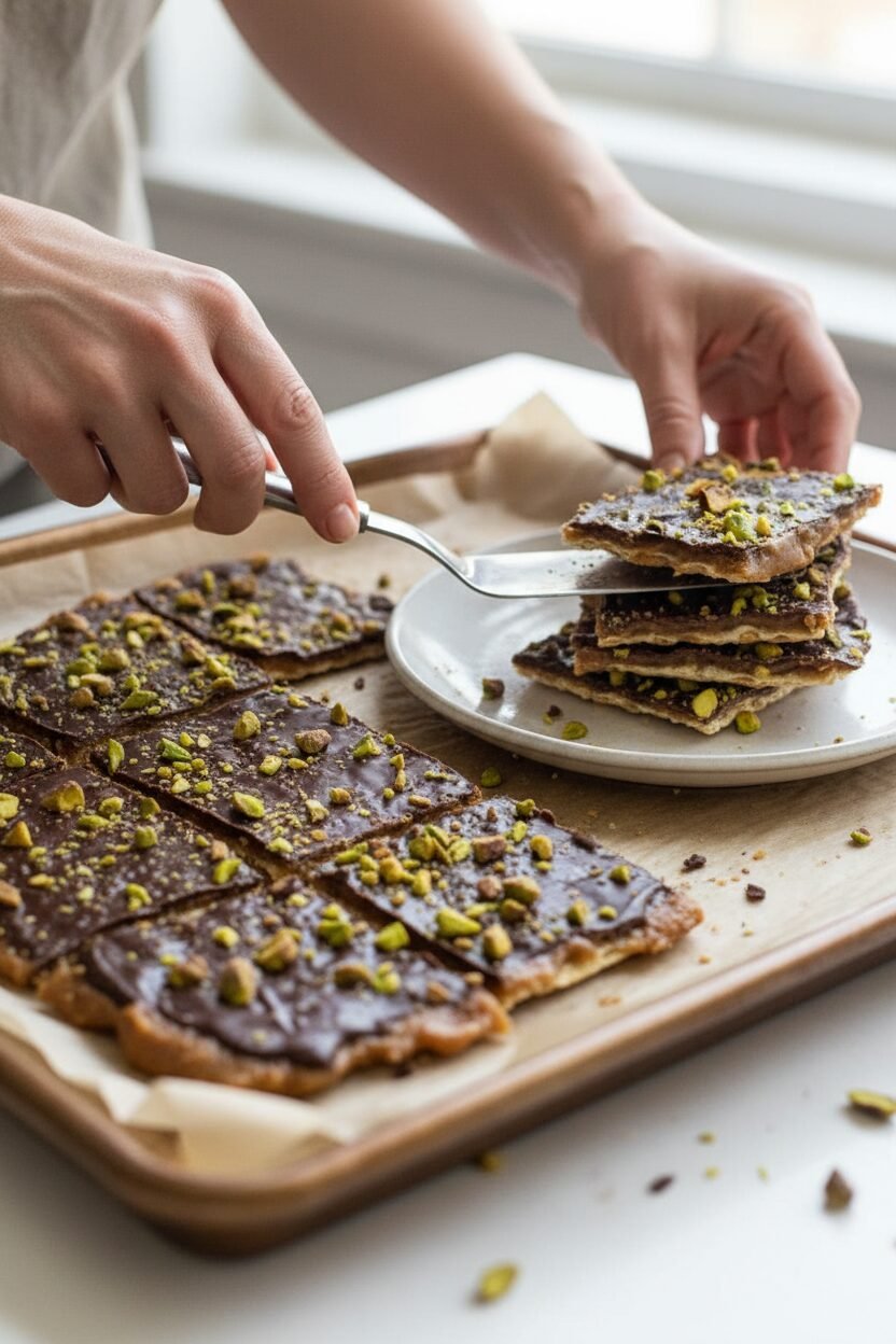 Crispy Matzo Toffee Candy