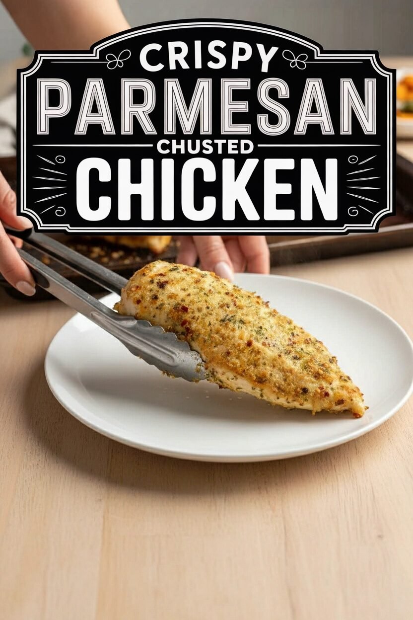 Crispy Parmesan Crusted Chicken
