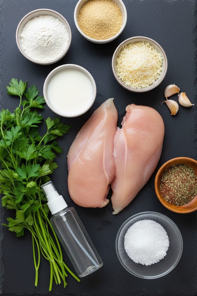 Crispy Parmesan Crusted Chicken Breasts