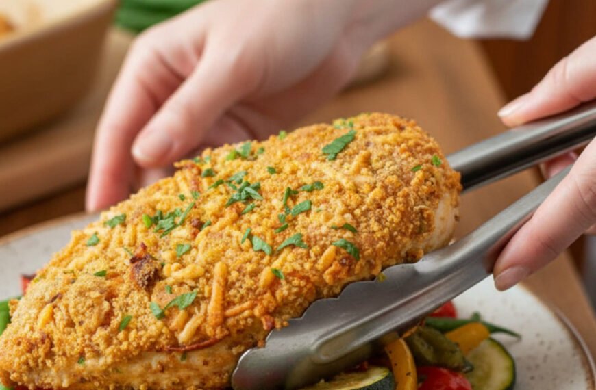 Crispy Parmesan Crusted Chicken Breast (Air Fryer or Oven)