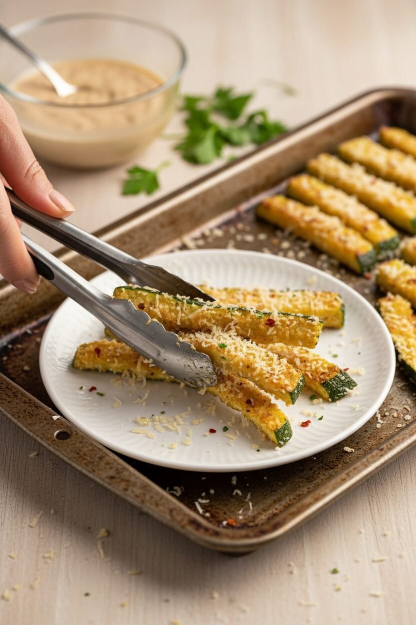 Crispy Parmesan Zucchini Fries