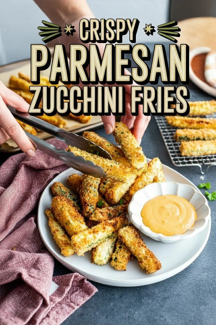 Crispy Parmesan Zucchini Fries