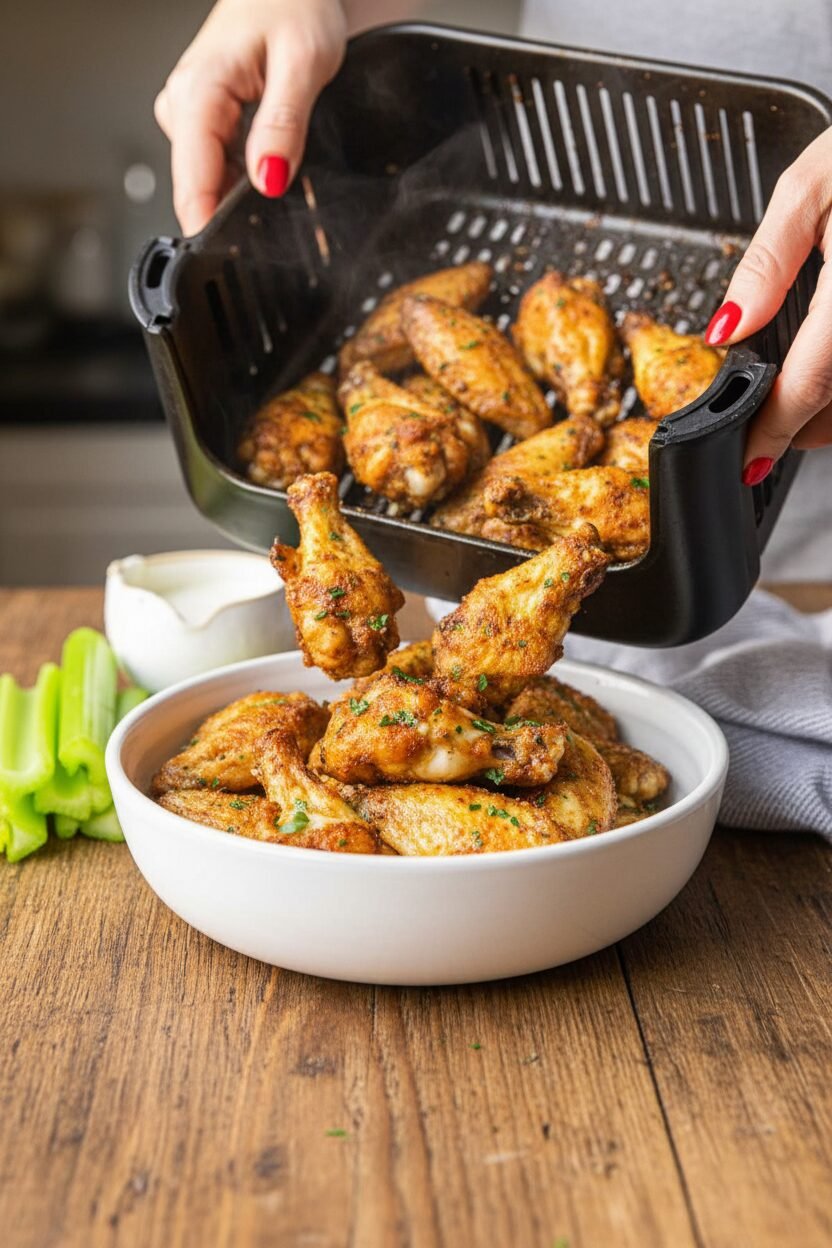 Crispy Restaurant Style Air Fryer Chicken Wings