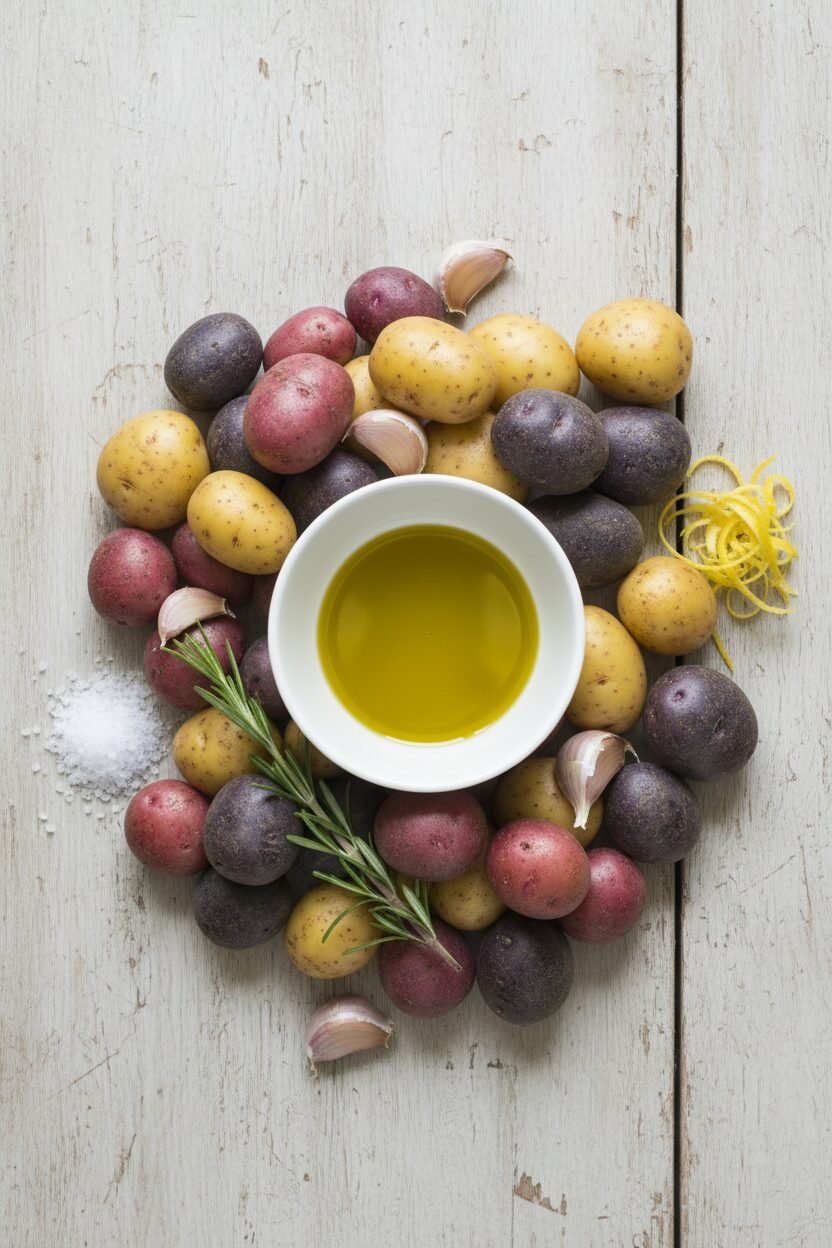 Crispy Rosemary Garlic Air Fryer Potatoes