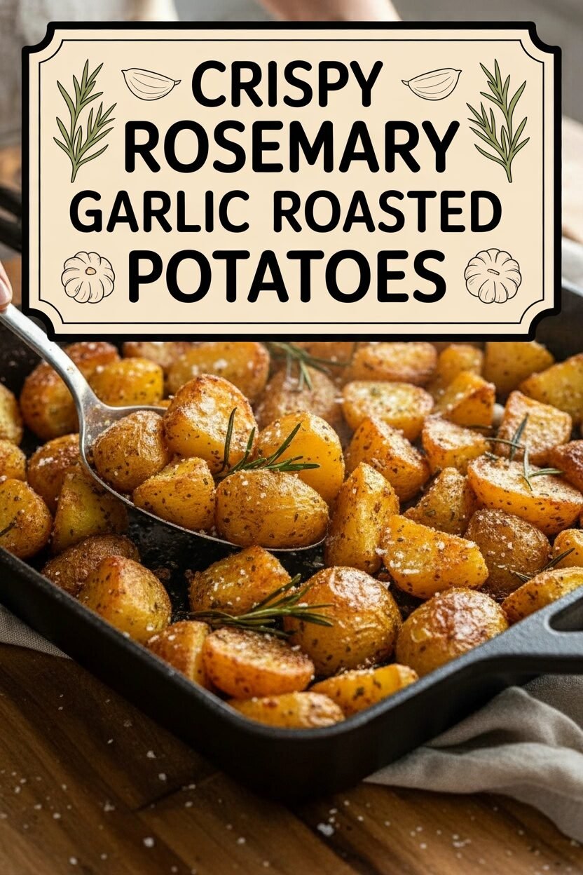 Crispy Rosemary Garlic Roasted Potatoes