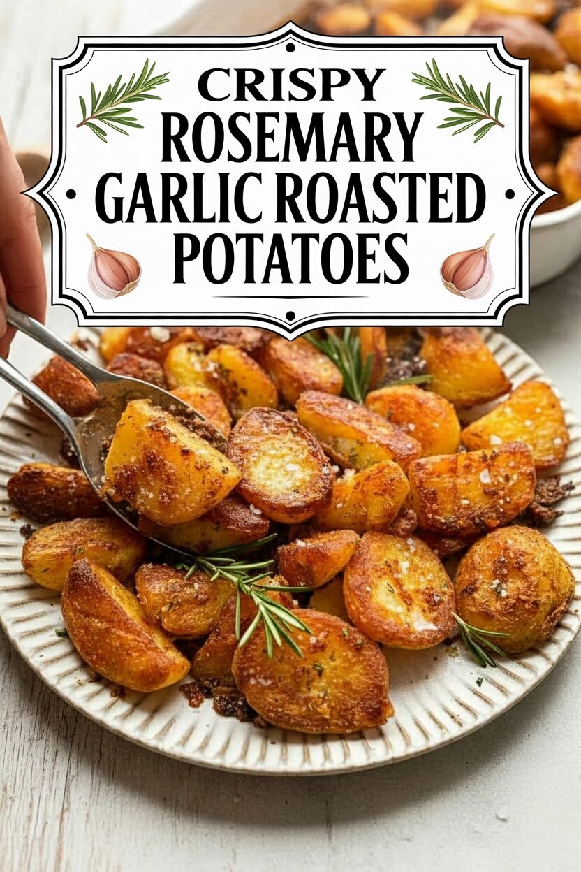 Crispy Rosemary Garlic Roasted Potatoes
