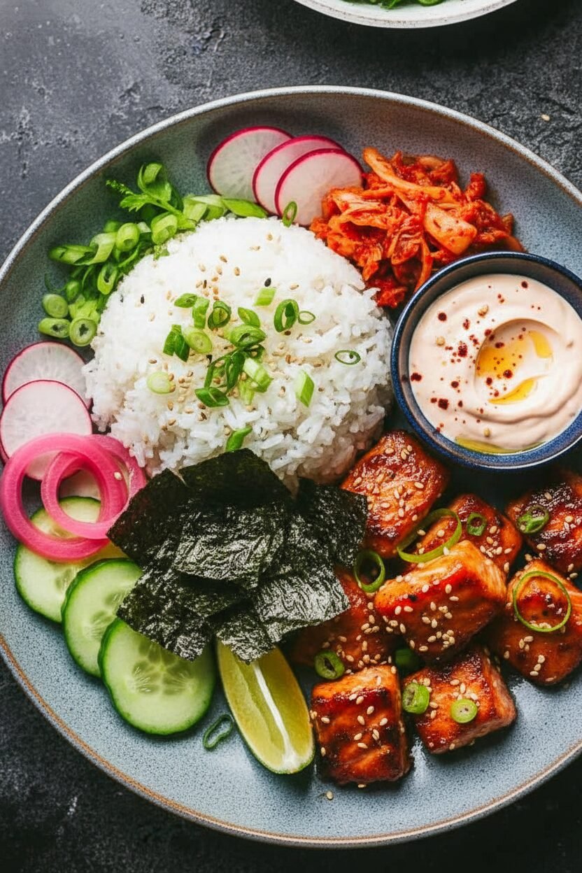 Crispy Salmon Bites with Spicy Mayo Dip