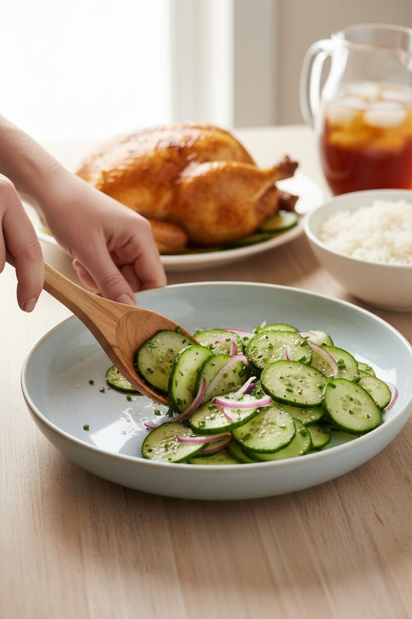 Cucumber Dill Salad with Tangy Vinegar