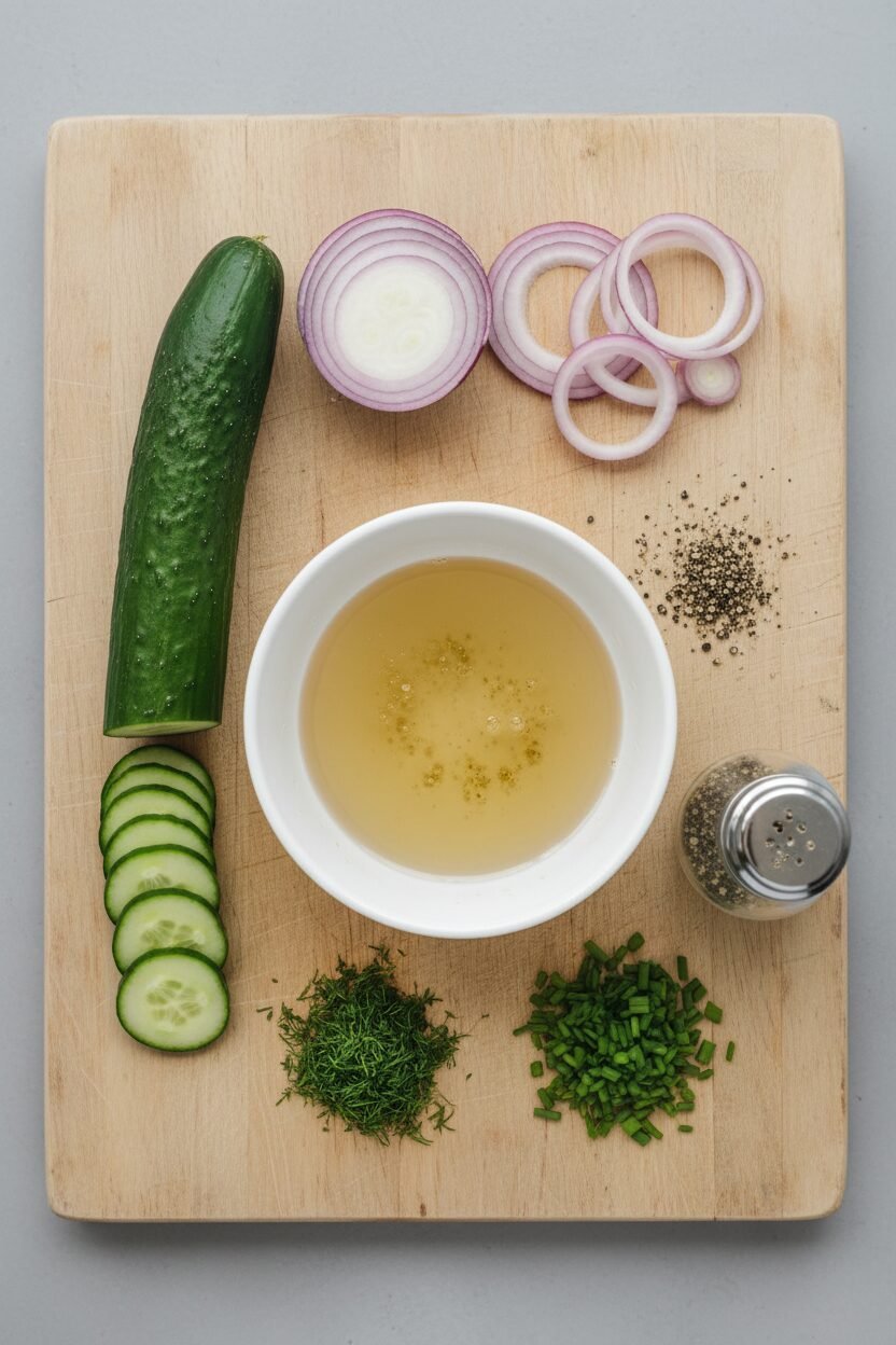Cucumber Dill Salad with Tangy Vinegar