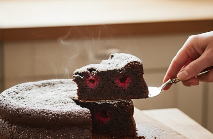 Decadent Chocolate Raspberry Cloud Cake
