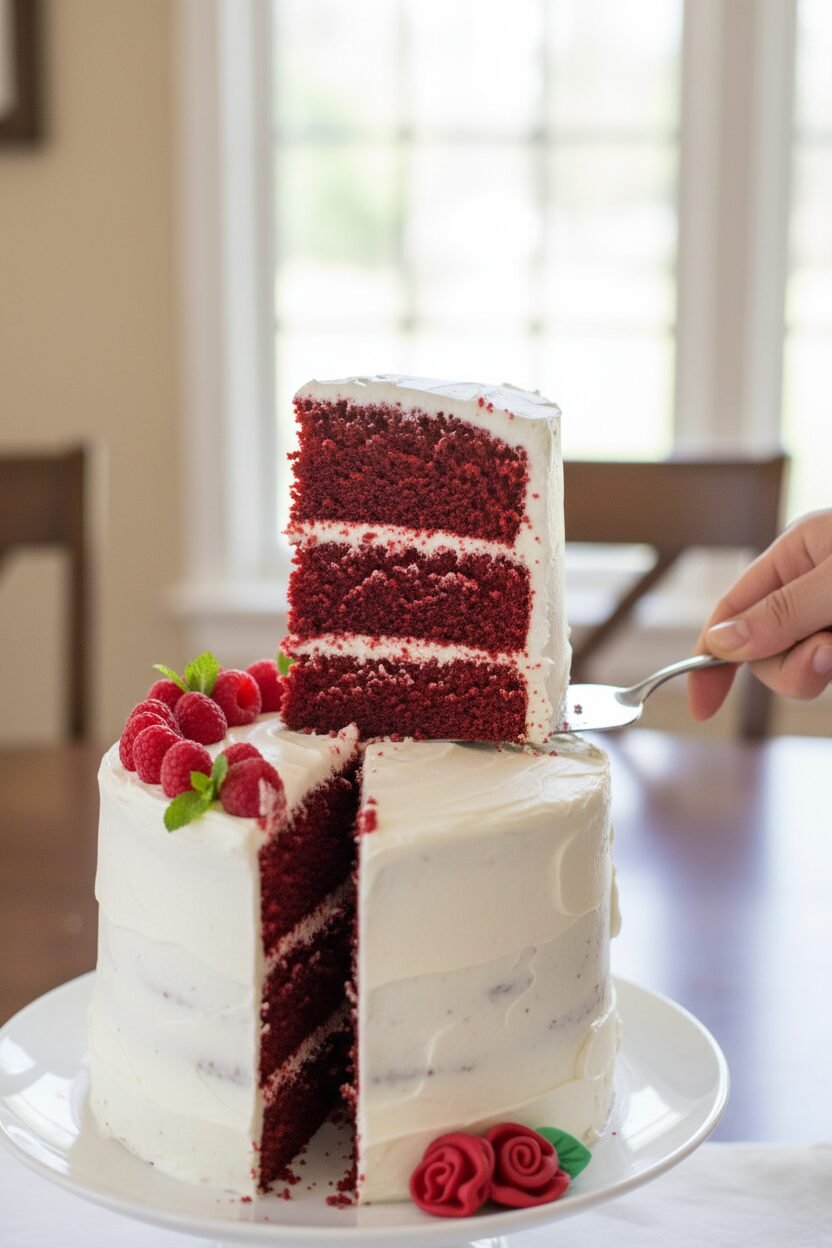 Decadent Red Velvet Cream Cheese Cake