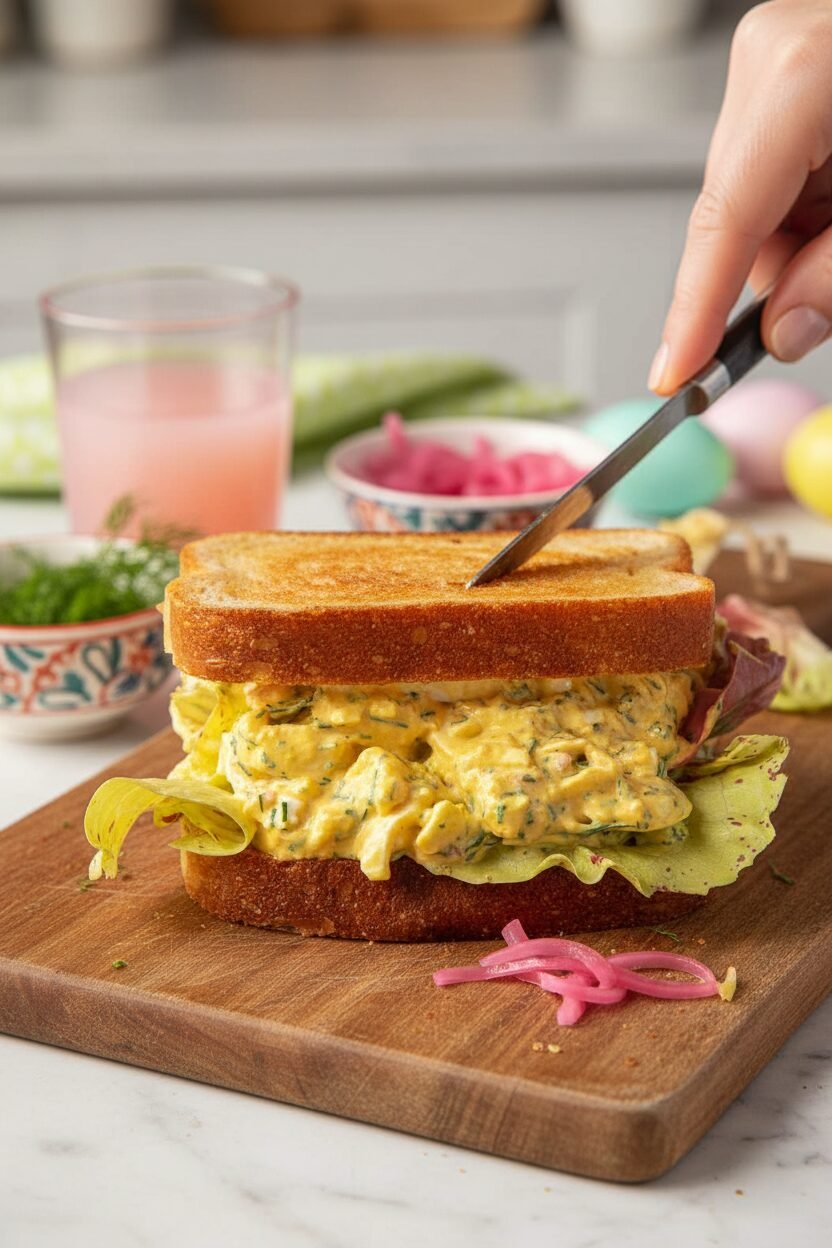 Easter Egg Salad Sandwich Delight
