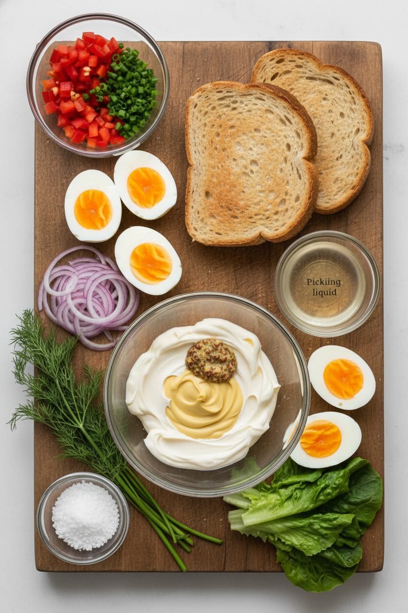 Easter Egg Salad Sandwich Delight