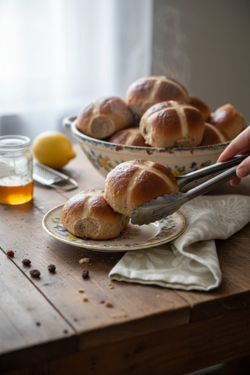 Easter Morning Spiced Fruit Buns