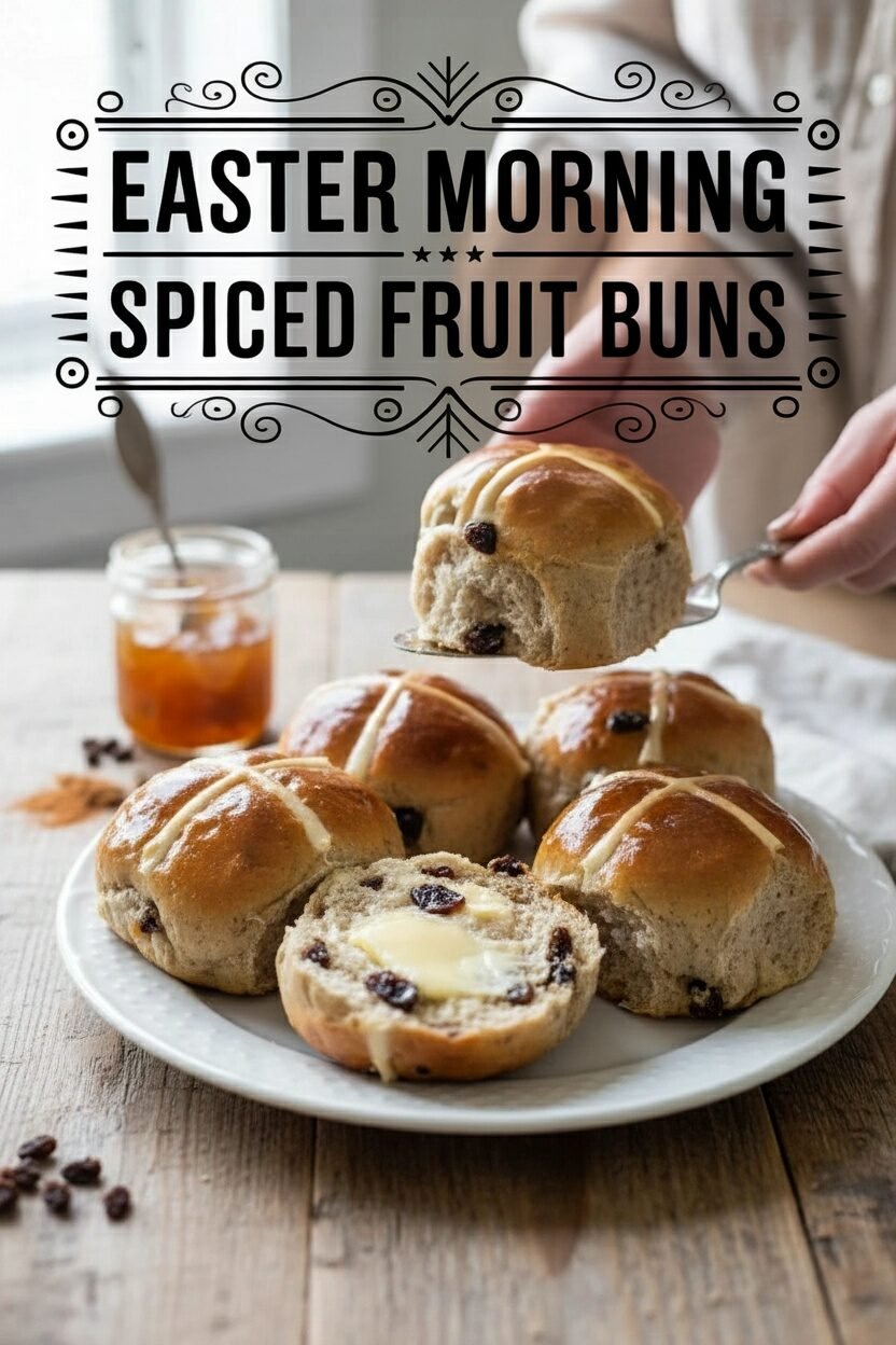 Easter Morning Spiced Fruit Buns