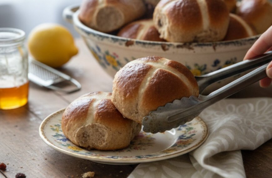 Traditional Hot Cross Buns for Easter Morning